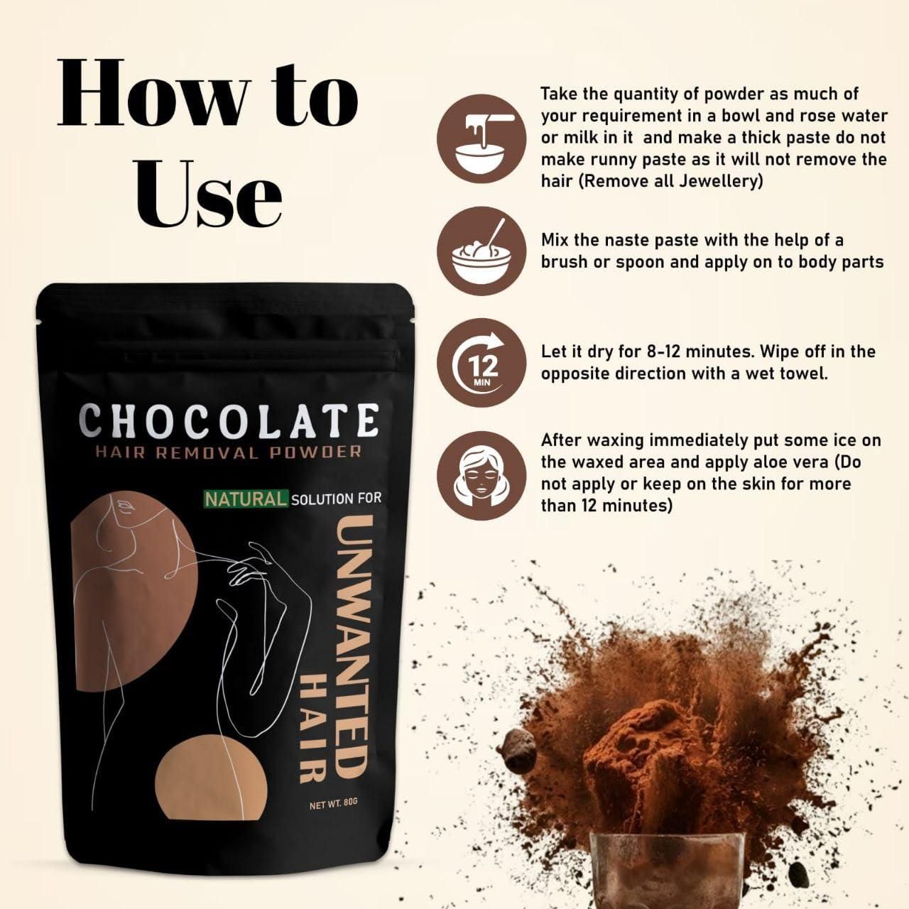 Chocolate Wax Powder for Hair Removal